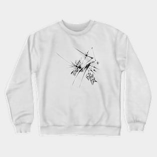 136 Unique Black White Abstract Art Crewneck Sweatshirt